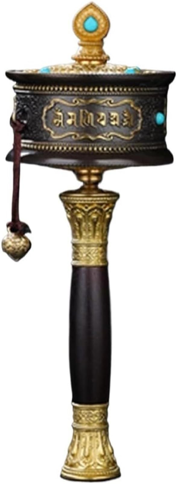 VHJdtE Prayer wheels, Wheel Tibetan Buddhist Handheld Brass Prayer For Meditation Relaxation Yoga Blessing