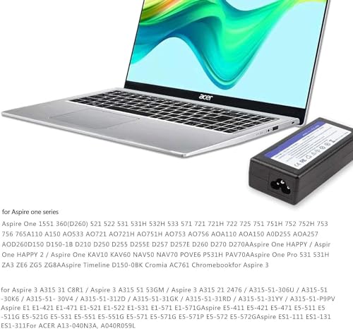 Chargeur ordinateur portable Acer Aspire 19V 2.37A 45W ES1 E5 E15 E17 - 3