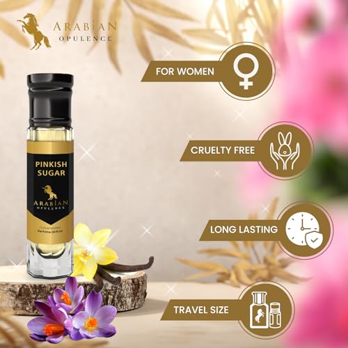 Arabian Opulence FR232 PINKISH SUGAR Roll-on Perfume Oil | Concentrated Fragrance Body Oil | Long Lasting Oil Based Perfume for Women | Travel Size Bottle Alcohol-Free (6ml) - Image 5