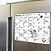 Fridge Calendar Magnetic Dry Erase Whiteboard Calendar for Refrigerator Planners 16.9 Inches X 11.8 Inches