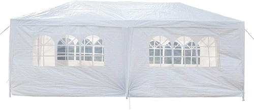 Miniatura 3 de 10x20' al aire libre toldo fiesta boda tienda Gazebo pabellón w/4 paredes laterales 2 puertas