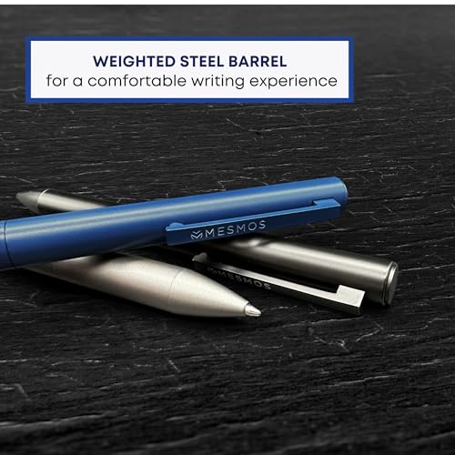 Mesmos CUSTOM PENS FOR MEN 3Pk Ballpoint Pen Set, Luxury Pens For Men, Nice Pen, Cool Metal Pen thumb #2