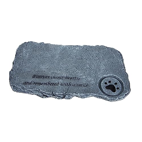 TOYANDONA Pietra Commemorativa per Animali Domestici in Resina qualità Lapide Personalizzata per Cane Decorazione Esterna Resistente Affettuoso