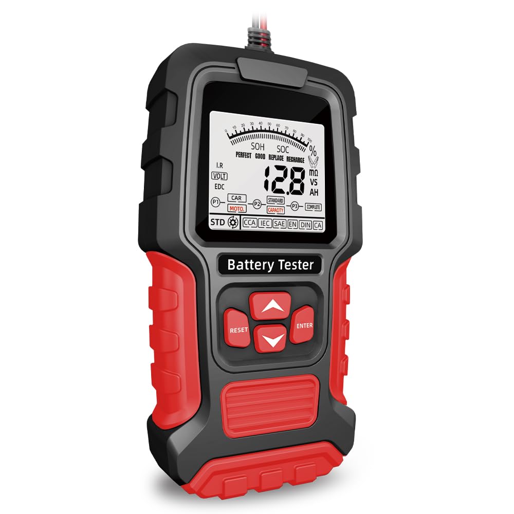 Car Battery Tester 24V 12V Load Tester?3~400AH, 40-2000CCA, Digital Automotive Battery Analyzer for Car Truck Motorcycle ATV SUV Boat Yacht