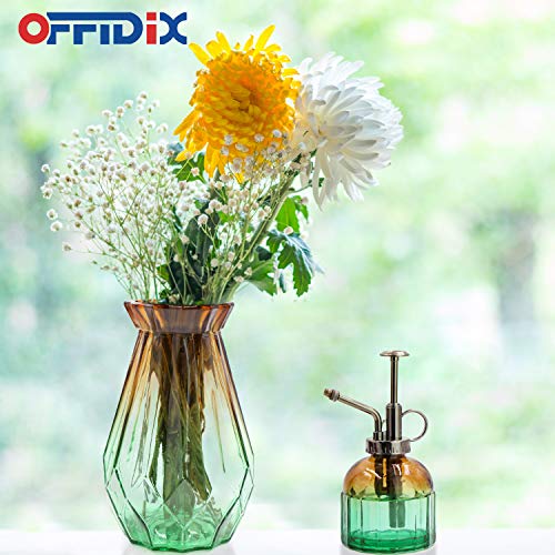 Vase géométrique en verre multicolore idée cadeau maison et bureau - 8