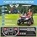 LIGIANT R9 24V Ride on Toys for Big Kids, 4-Seater Kids' Car, Golf Cart Max. Capacity: 264 Lbs, 4WD Ride on Car w/Remote Control, Detachable Awning, Spring Suspension, Music/Story/Power Display