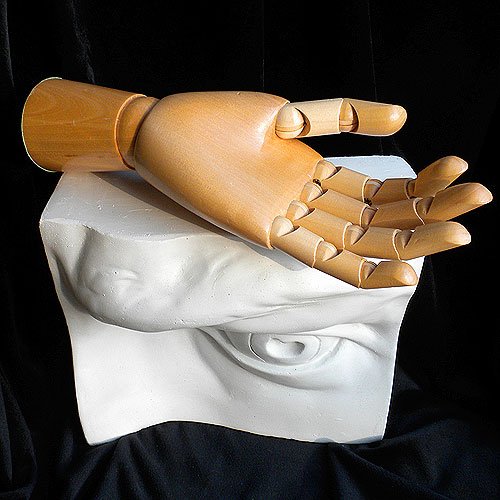 Jack Richeson Signature Hand Manikin - 10 Inch Wooden Female RIGHT Hand