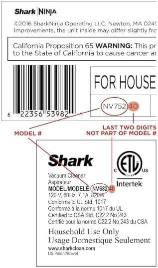 Genuine Motorized Floor Power Head Nozzle 1278FC652 Compatible with Shark Professional Rotator Powered Lift Away NV650 NV652 NV750 NV751 NV752 NV753 Burgandy Color