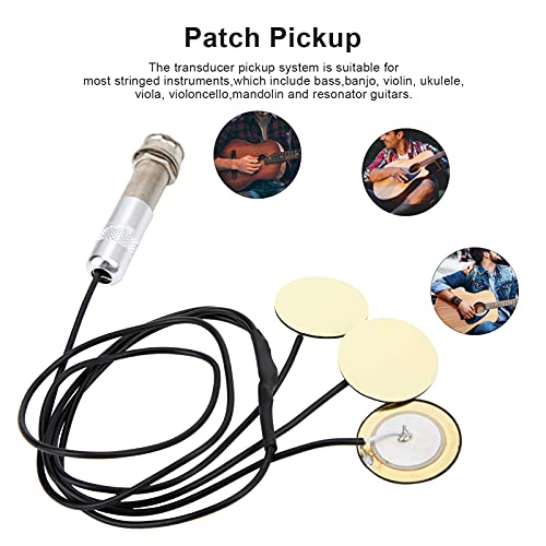 Gitaar Pickup, Banjo Pickup Klassieke Gitaar Pickup voor Elektrische Bas(zwart) - Image 3