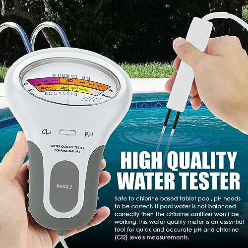 Tekcoplus TEK-203 2 In 1 Water Quality Tester Dual Scale Ph And Chlorine Level Cl2 Tester Meter For Swimming Pool,Hydroponics thumb #3