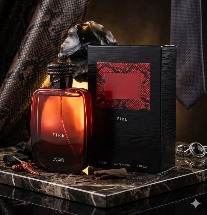 Perfume hws Fire Eau de Parfum for Men and Women, 100ml | Long Lasting, Unisex Fragrance, Deodorant Spray, Intense Scent-image-43