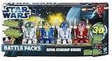 Dice and 3-D glasses Star Wars Royal Starship Droids Battle Pack - 4 Astromech Droids: R2-D2, R2-B1, R2-N3 & R2-R3