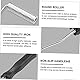 3 PCs Fiberglas Roller Kit Professionelles Glasfaser -Rollen -Set, 3 Stück Fiberglasblasblasen Paddel -Werkzeugkit für Formharz, Effizient, Einfach zu Reinigen