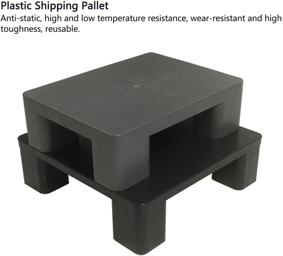 GOCHUSX Plastic Pallets,Lightweight Plastic Pallets,Polyethylene Storage Dunnage Pad Board,Storage Racks Modular Platform,Easy to Stack (Red 1pack)