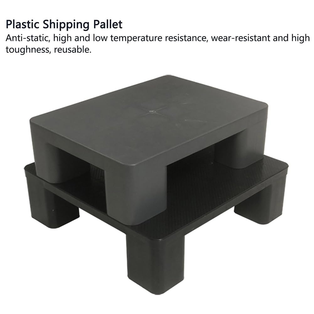 Gochusx Palettes en Plastique, Palettes en Plastique Légères, Panneau De Calage De Stockage en Polyéthylène, Plate-Forme Modulaire De Supports De Stockage, Facile À Empil(Red 5pack)
