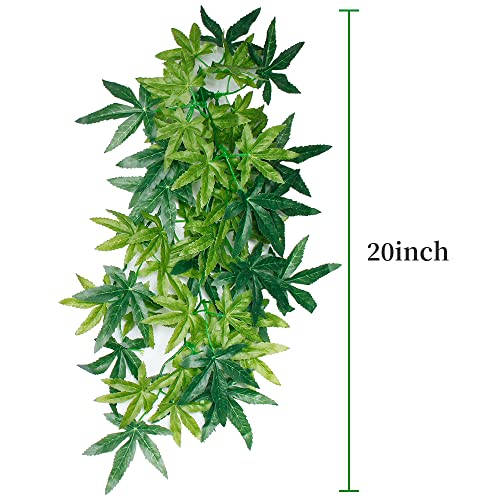Image of 50cm /20in Aquarium Decorations Plants Artificial Fake Plastic Water Grass Plants for Fish Tank Aquarium Decor Artificial Hanging Plants