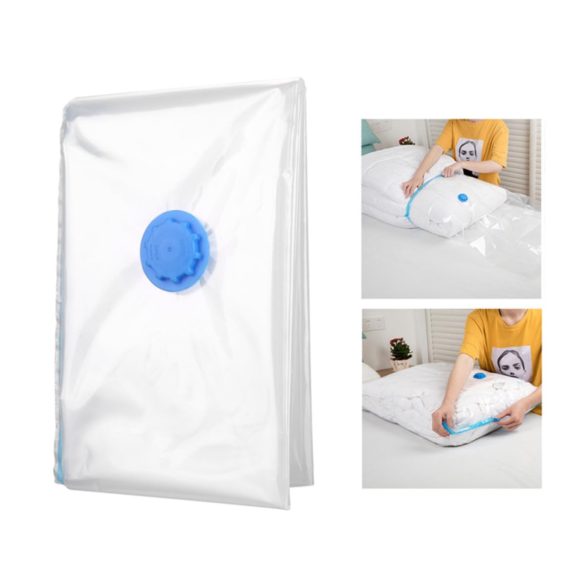 Bolsas de vacío DOITOOL transparentes de PA y PE para guardar ropa ahorrando espacio