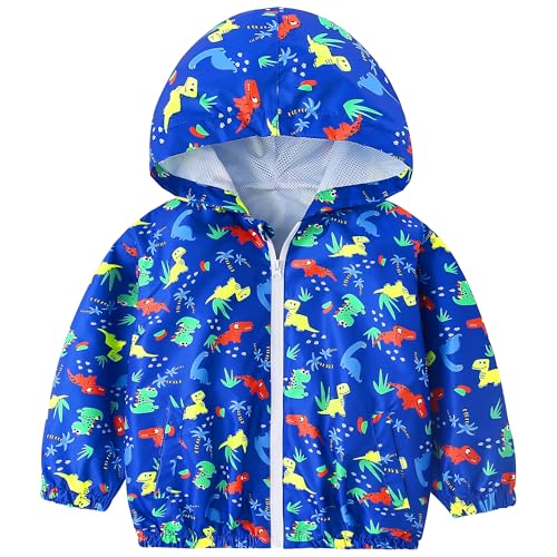 FILOWA Wasserdicht Jacke für Jungen Kinder Softshelljacke mit Kapuze Blau...