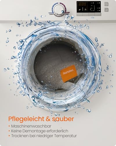 Feandrea Hundedecke, Haustier Decke, für Hunde, Katzen, 120 x 75 cm, XXL, maschinenwaschbar, trocknergeeignet, rutschfest, hellgrau PPB021G01