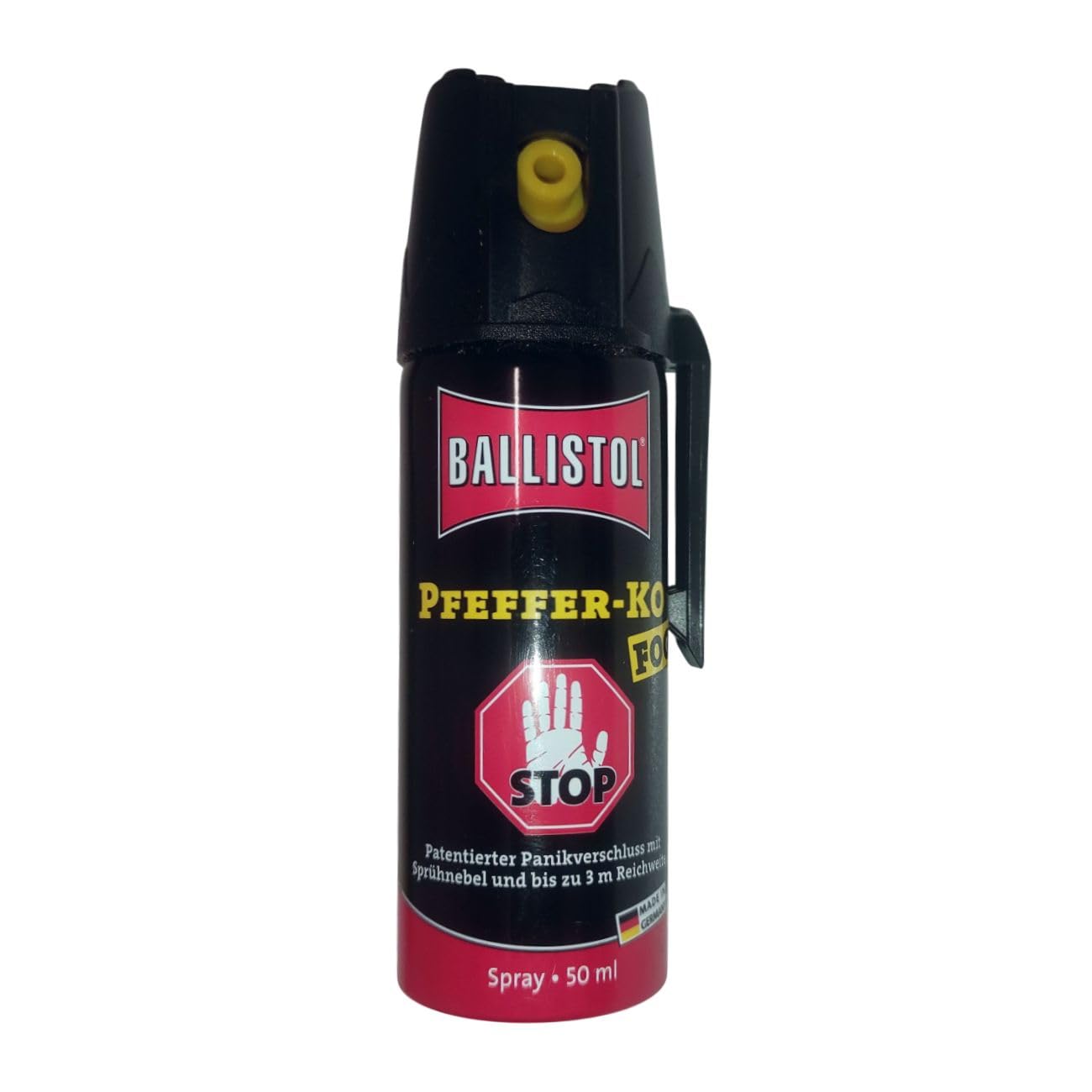 KO Pfefferspray mit Sprühnebel 50ml Behördenkappe