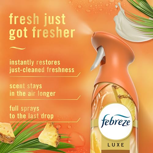 Febreze Air Mist, Air Freshener Spray, Odor Fighting Room Spray, Deodorizer for Home Bathroom Kitchen Office Apartment Dorm Room Classroom, Tropical Blend, 8.1oz, 2ct - image 3