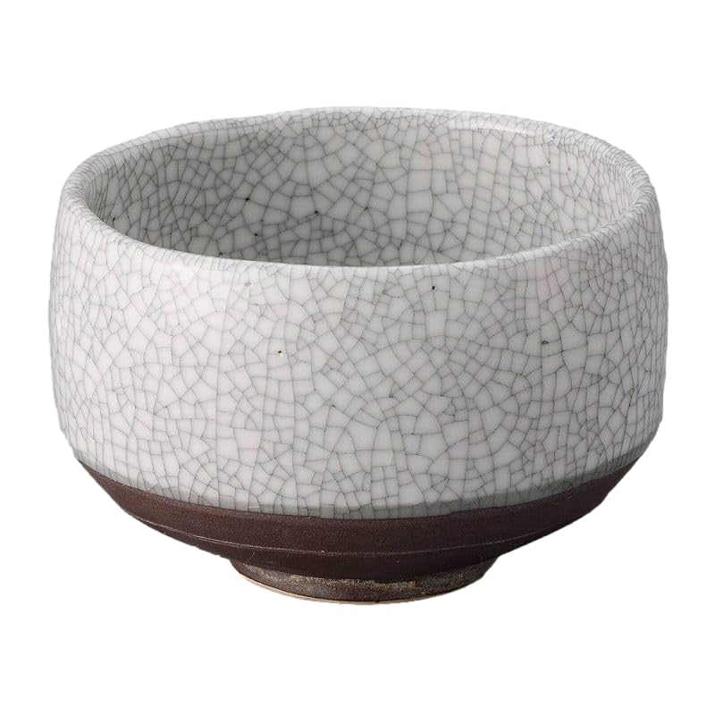 Japanese Mino Ware Pottery Matcha bowl Sumi-Kannyu Pattern 4.72 Inches Diameter Tea Cup for Tea Ceremony from Japan M61821
