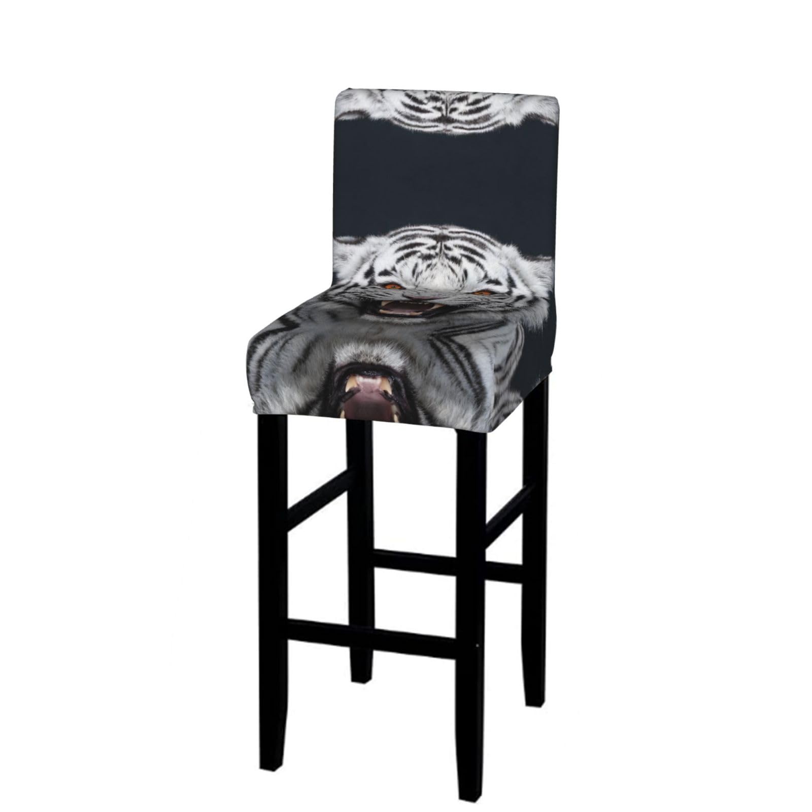 CNTDBU Tiger Roar Bar Stool Cover-Stretchy Chair Slipcover for Kitchen