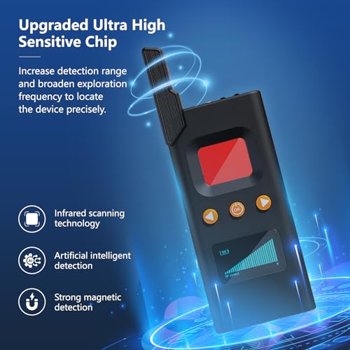 Détecteur de caméras cachées multi-fréquences avec scanner RF et magnétique - 6