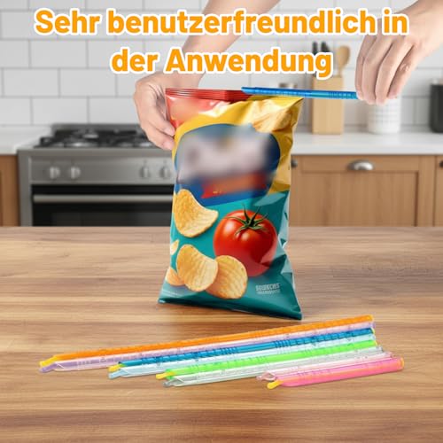 20 Stück Verschlussclips,Clips für Tüten, Tütenclips für Beutel, Verschlussklammern zum einfachen Verschließen von Tüten, praktische Tütenhüter für Küche und Haushalt
