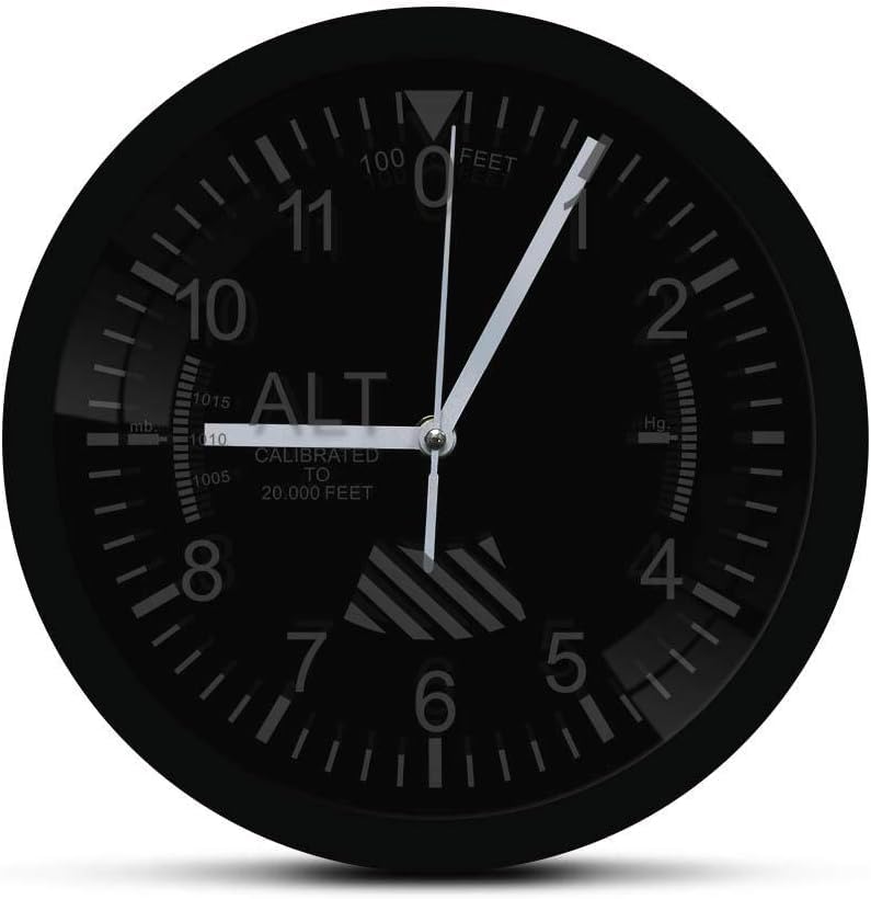 Horloge murale altimètre avec affichage LED pour heure exacte