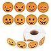 YXHZVON 1000 Pezzi di Zucca di Halloween Adesivi Rotondi Autoadesivi Rotolo Etichetta da Forno Adesivi Decorativi per Scrapbooking Fai da Te Confezioni Regalo Imballaggio Sigilli Buste