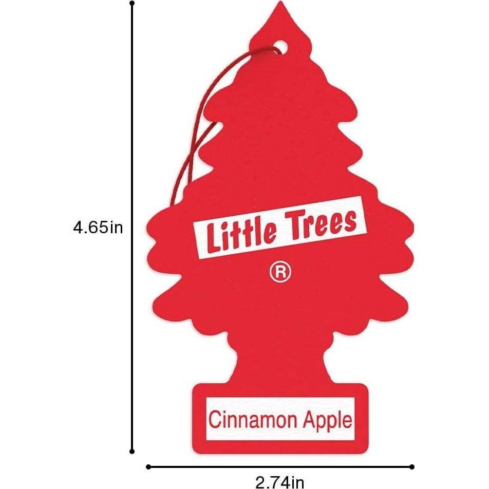 Image of Car Freshner U1P10338 Little Trees Cinnamon Apple Air freshener, 24 Pack