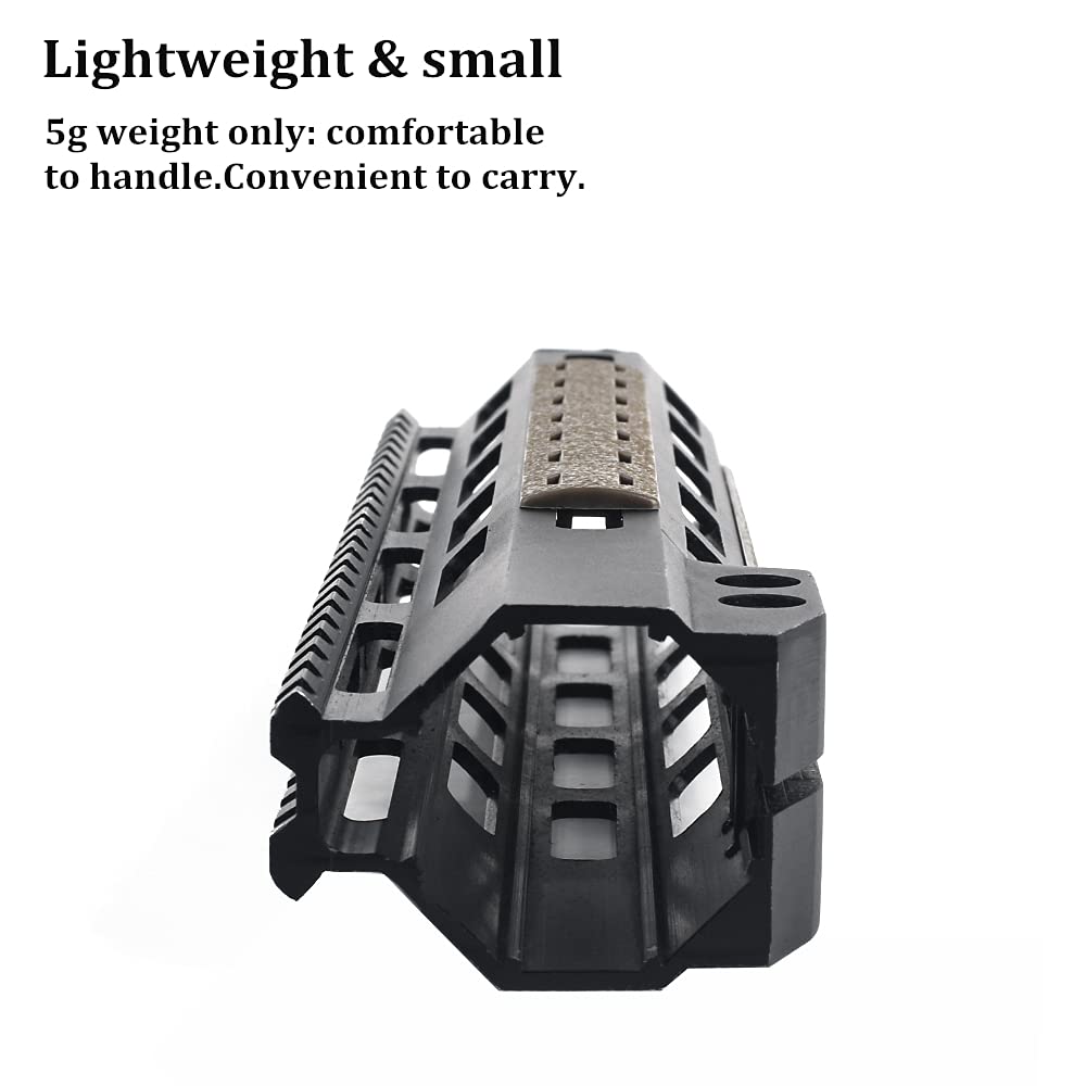 Tactical Rubber Mlok Keymod Rail Panel Kit 5PCS Heat Resistant Handguard Cover Abbronzatura