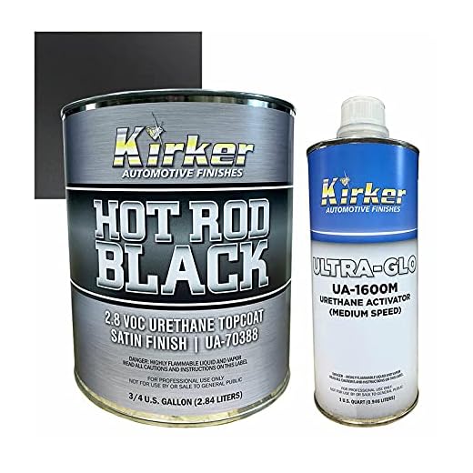 Kirker Hot Rod Black Urethane Topcoat