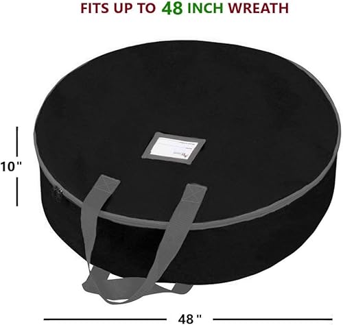 Miniatura 4 de Primode - Bolsa de almacenamiento para coronas de Navidad, de 48 pulgadas, asas hechas de poliéster Oxford 600D resistente, grande de 36 pulgadas