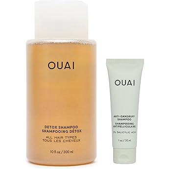 OUAI Detox Shampoo Refill - Clarifying Shampoo for Build Up, Dirt, Oil, Product and Hard Water - Apple Cider Vinegar & Keratin for Clean, Refreshed Hair - Sulfate-Free Hair Care (32 oz)