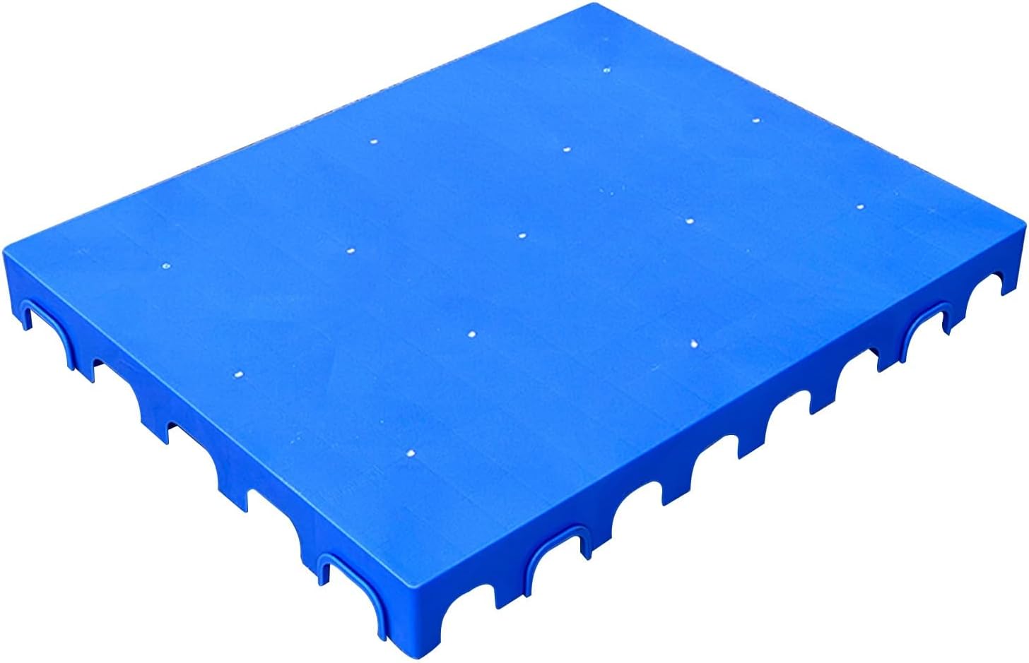 Moisture Proof Floor Pallets, Height 10cm Ventilation Pallet, Nestable Floor Pallets, for Flooring Room Supermarket Warehouse, Support Up to 6600 Lbs(100x80x10cm/39x32x4in)