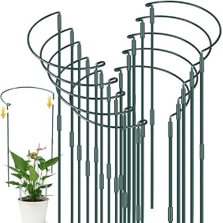 YeahBoom tuteurs demi-ronds 80 x 25 cm, lot de 10