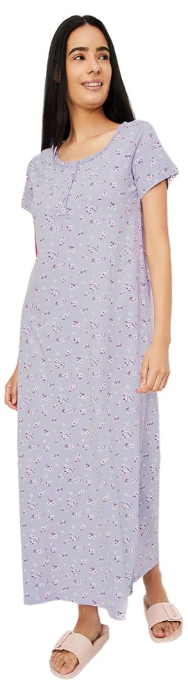 Cotton Women Ankle Length Night Gown-image-39