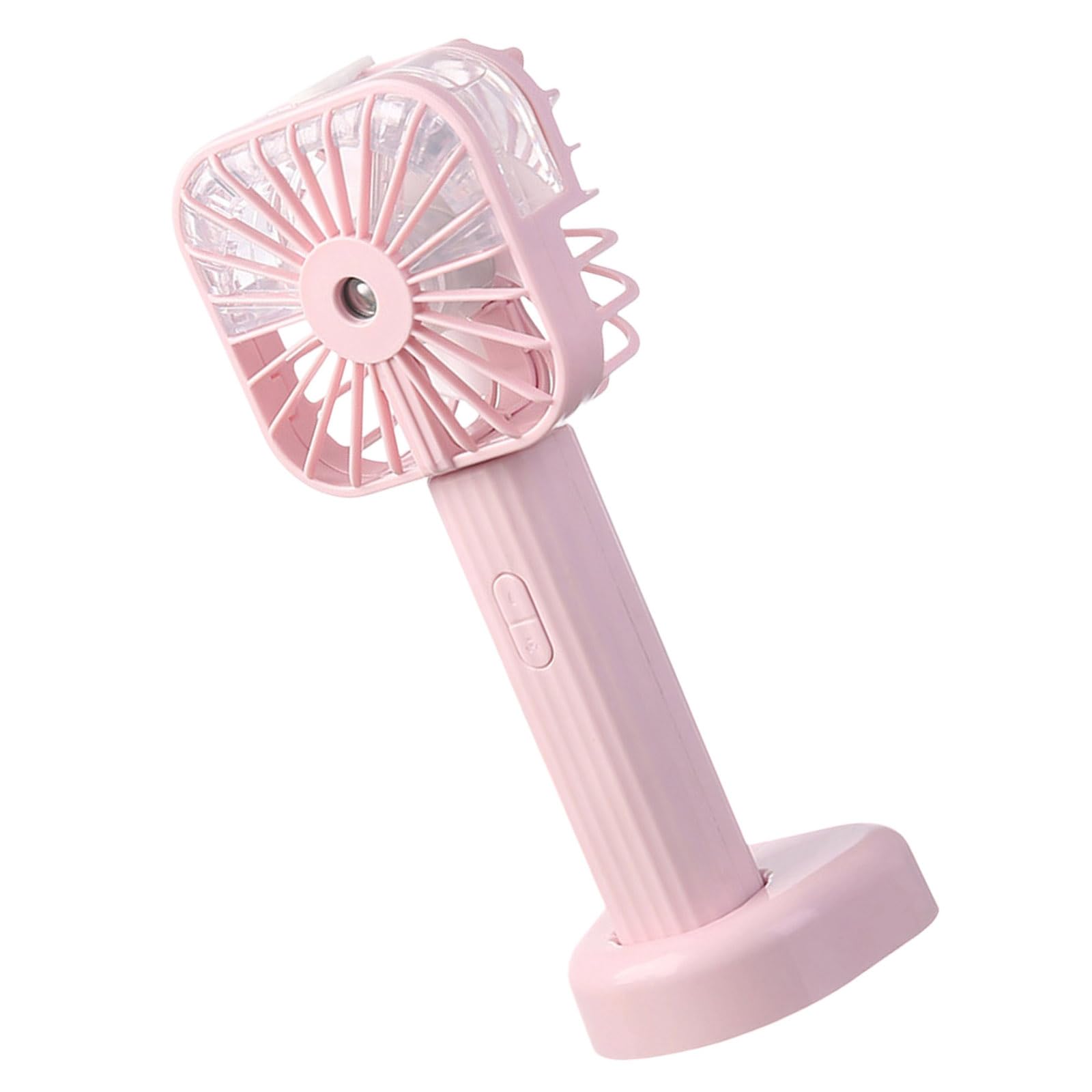 Buxuaaaa Handheld Desktop Fan with Mists Function and 3 Adjustable Wind Speeds Quiet Operations Easy to Clean Suitable for Home Camping Misting Fan