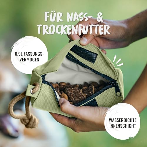 Rudelkönig Futterbeutel für Hunde - Apportierbeutel für Hundetraining - Robuster Futterdummy für Leckerlies - Dummy Hund