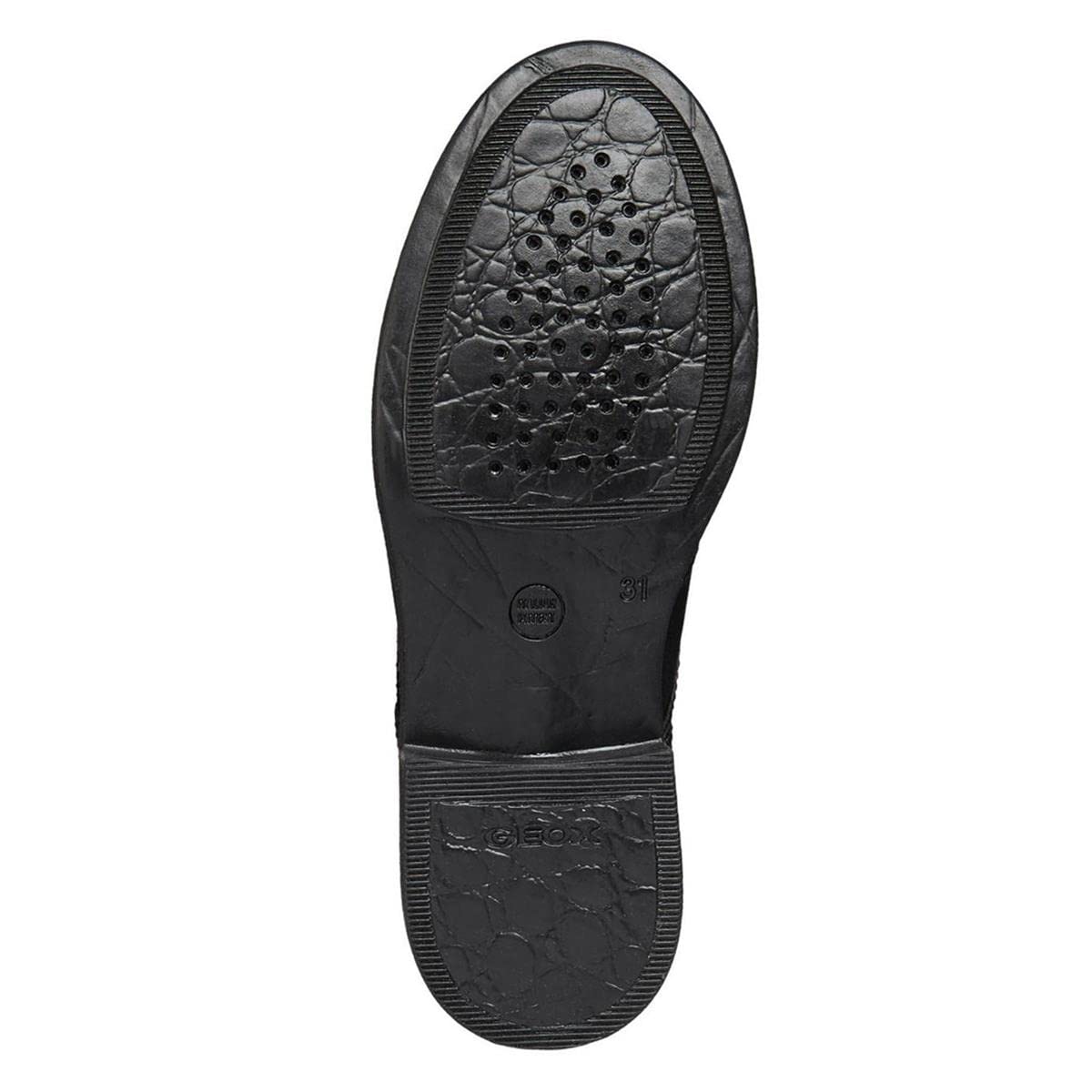 Geox Mädchen Jr Agata D Schuhe, Schwarz, 39 EU