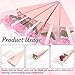 Qkansiw 100 Pcs Luxury Flower Wrapping Bags, Pink Rose Gift Sleeves for Florist Bouquets, Valentine’s Day, Wedding, Birthday and Romantic Floral Arrangements