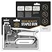 Heavy Duty Staple Gun by MendKit - Compact Steel Tracker With Remover - 3 In 1 Type Staples Best Use for Re Upholstrey, Craft, Construction or DIY Project - Penetrates Cardboard, Wood, Canvas, Paper
