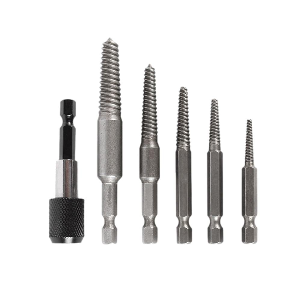 Ctrlzs 5 Pcs Damaged Extractor Drill Bit Set Hex Shank Damaged Bolt Stud Extractor Extractor Tool Set Slide Extractor