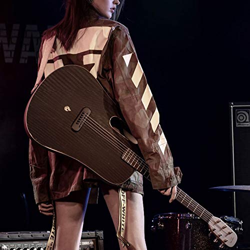 LAVA ME PRO Guitare en fibre de carbone avec effets Guitare électrique acoustique professionnelle avec cas et pick et… - Les Beatles, Paul McCartney, John Lennon, RIngo Starr, George Harrison LAVA ME PRO Guitare en fibre de carbone avec effets Guitare électrique acoustique professionnelle avec cas et pick et… – Image 7