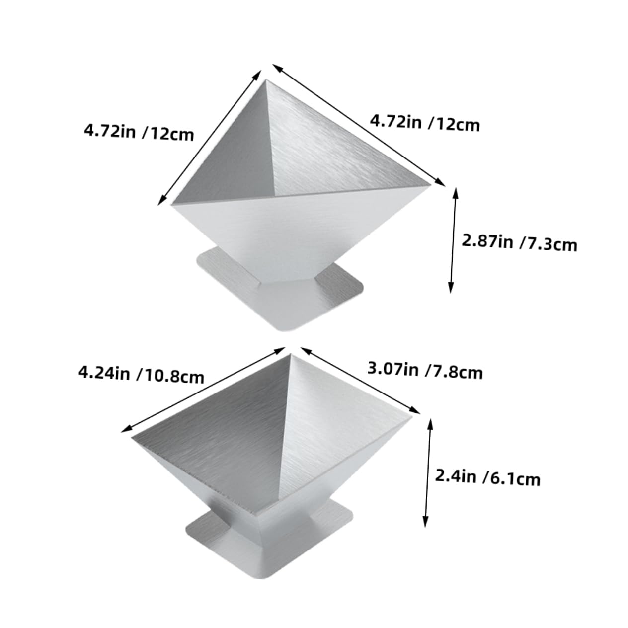 FUNOMOCYA 2pcs Mold Kitchen Cooking Mold Dumpling Maker Sushi Maker Mold Sushi Making Tool Musubi Molds DIY Triangular Rice Mould Gadget Food Mold Kitchen Mold Silver Stainless Steel