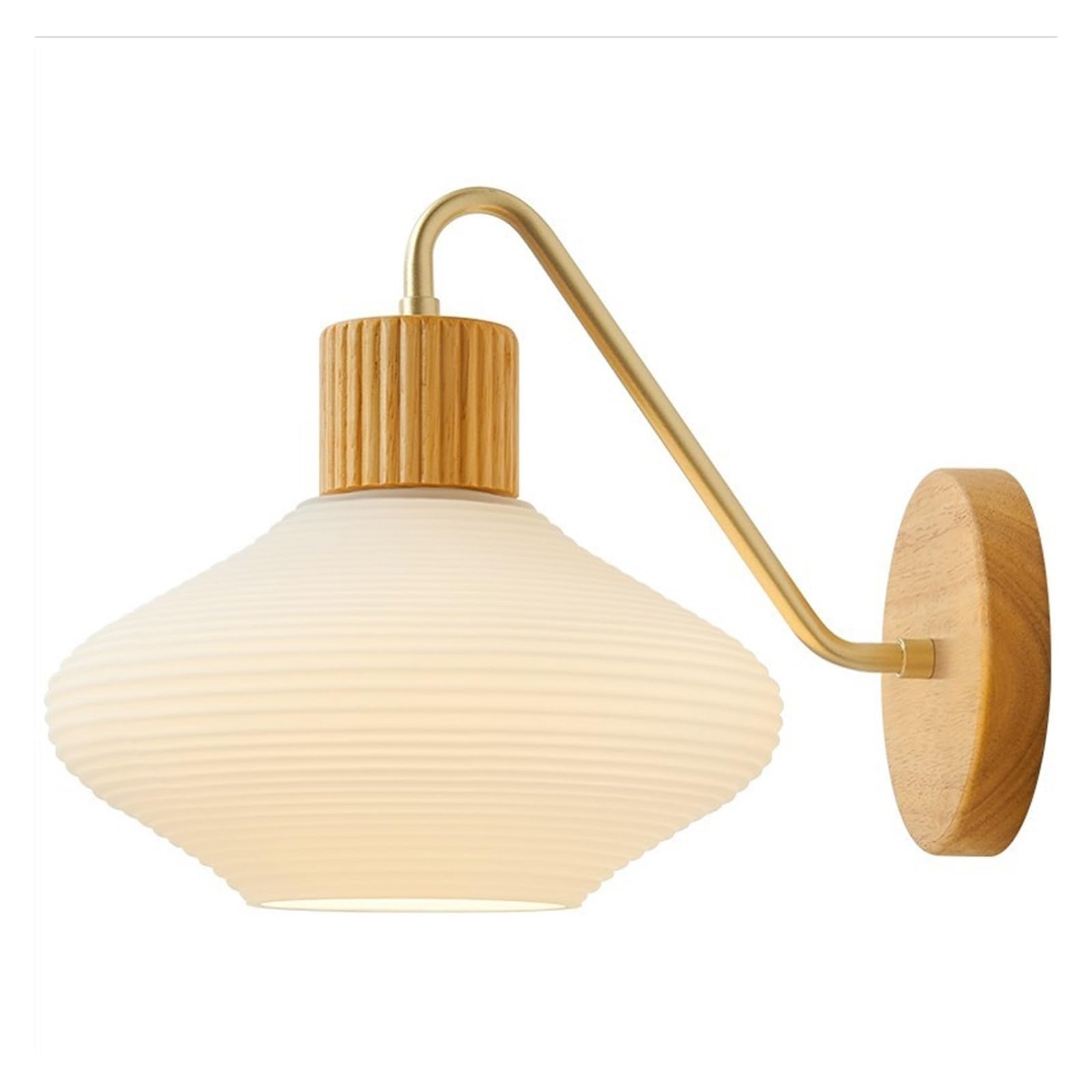 LUOYAOB 10.62 Inch Japanese Log Wall Sconce E26 E27 Vintage Glass Wall Light Fixture Modern Wood Wall Mounted Lamp for Bedroom Bedside Entryway Balcony Background Wall Hallway
