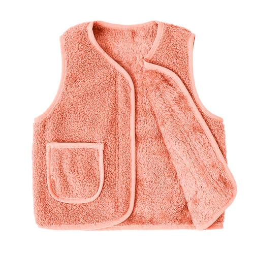 Polar Fleece Jacket for Girls Boys Warm Fall Winter Fuzzy Sherpa Lined Sleeveless Coat Kids Hide Zipper Up Outerwear4