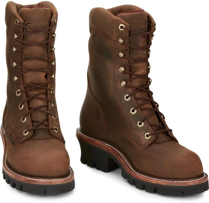 Chippewa Men's 59407 Super DNA 9" Steel Plain-Toe Waterproof Industrial Work Boots | Image 6